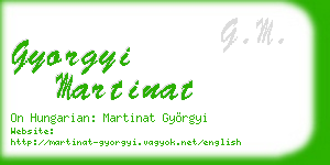 gyorgyi martinat business card